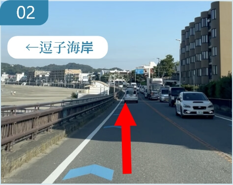 逗子海岸方面